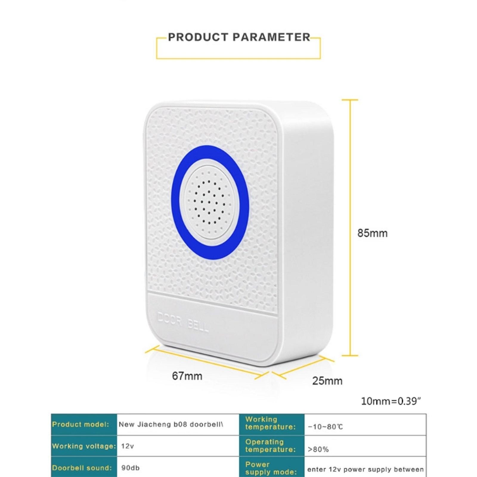 Hotel Home Office Wired Doorbell DC 12V Wire Access Security Control System