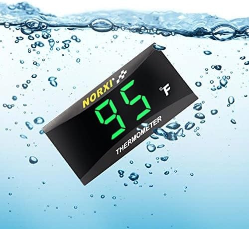 Motorcycle Engine Temperature Meter Fahrenheit, Over-Temperature Alert, Engin...