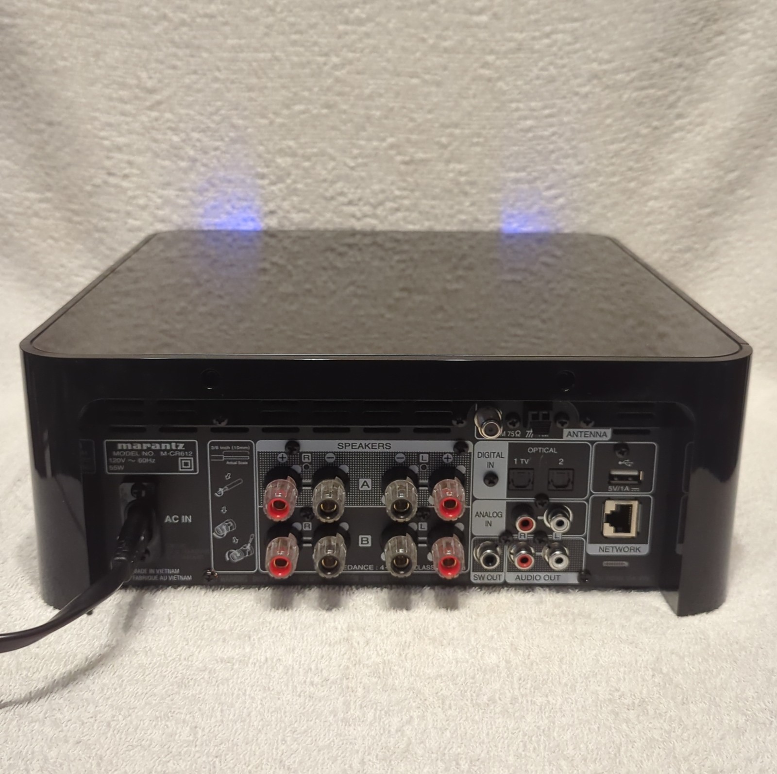 Marantz M-CR612 Network CD Receiver HEOS Bluetooth AirPlay 2 - Tested Working