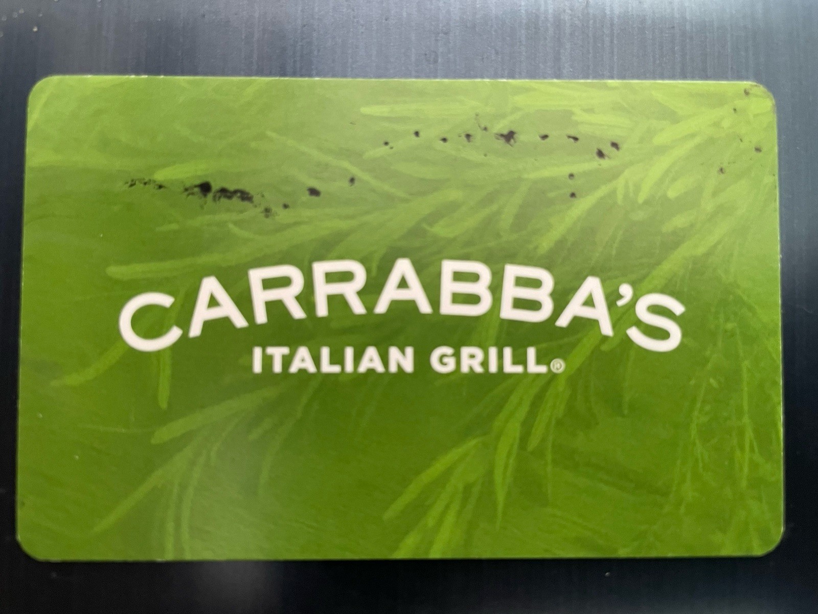 Carrabba’s Gift Card 25.00