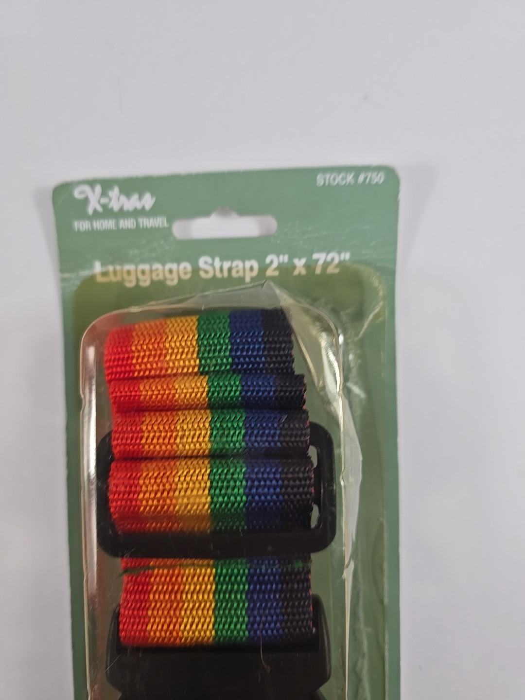 Vintage Rainbow Luggage Strap 2” X 72”
