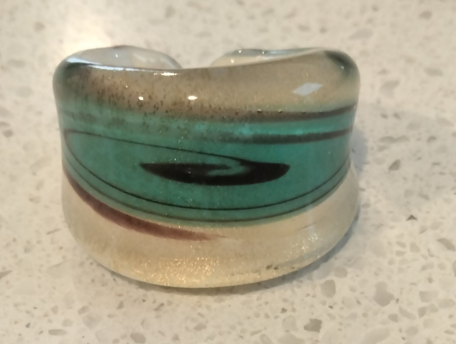 Artisan Uniquely Beautiful Glass Ring