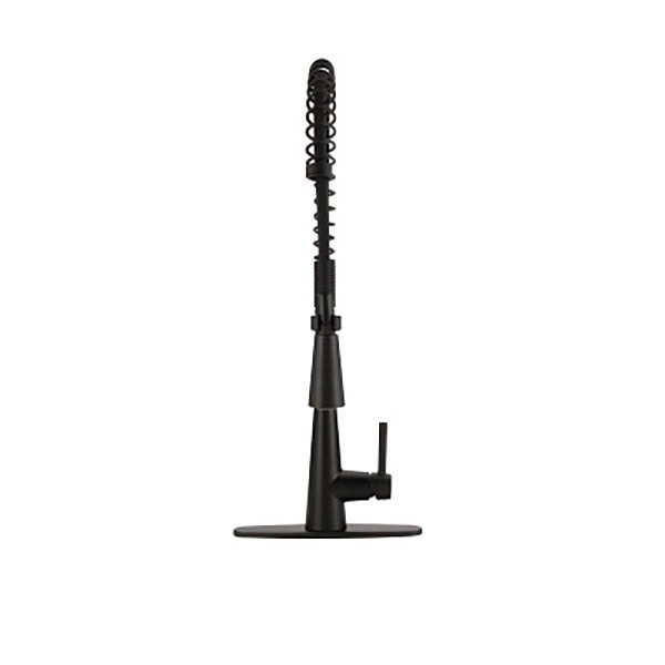 Moen 5925BL Sleek Matte Black 1-Handle Pre-Rinse Spring Pulldown Kitchen Faucet