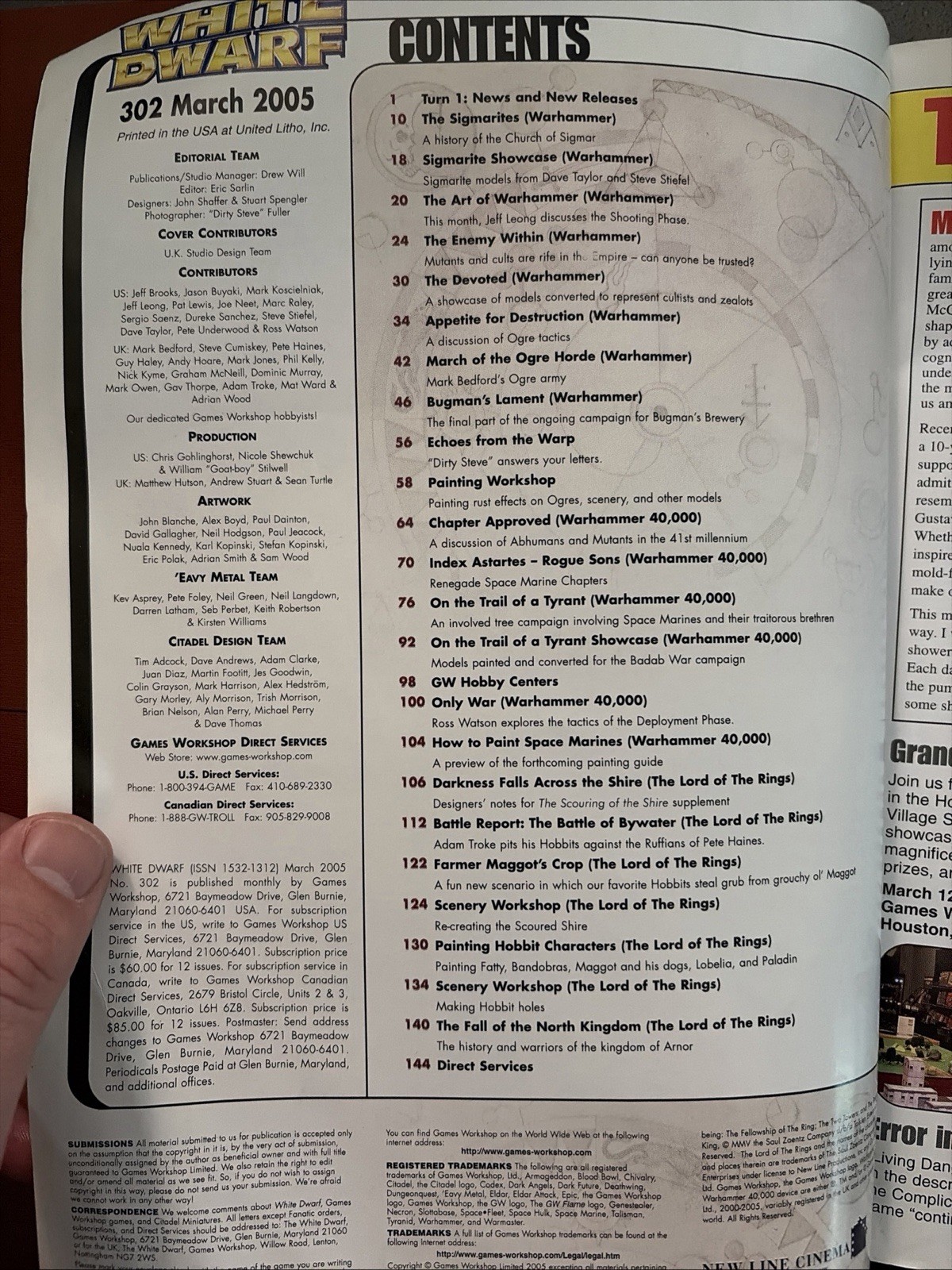 White Dwarf Magazine #302 (March 2005 Games Workshop)