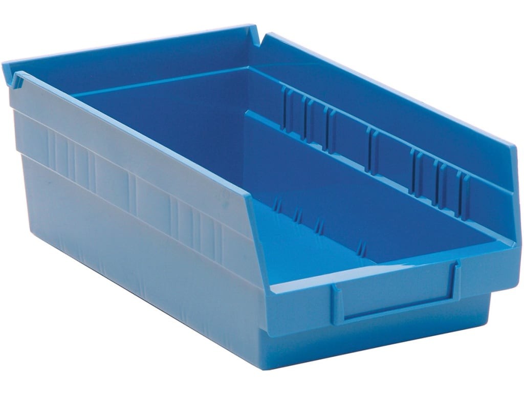 Quantum Storage QSB102BL - QSB102B BLUE ECONO SHELF BIN 11-5/8x6-5/8x4 inch