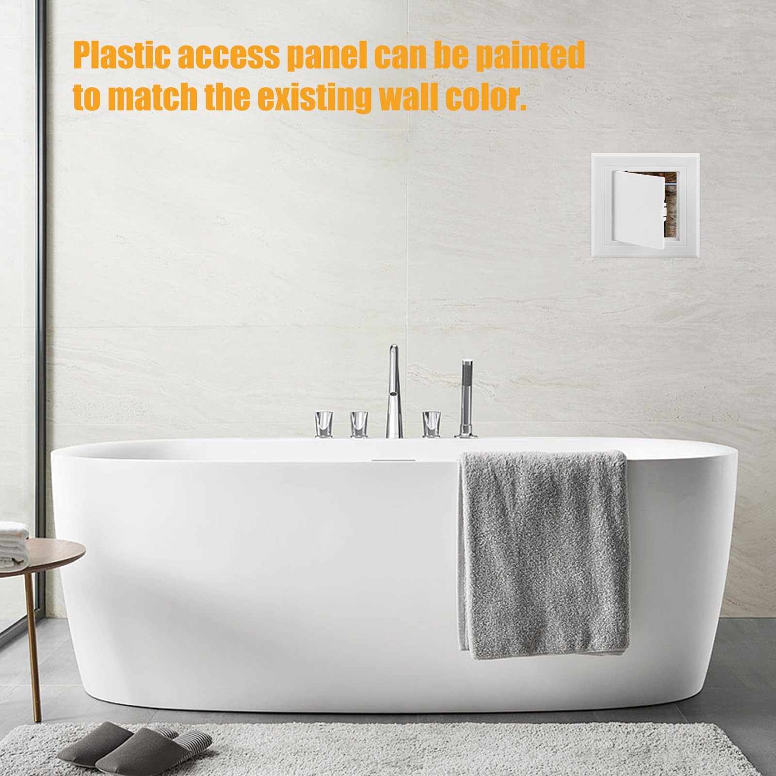 4x4 Inch Plastic Access Panel Drywall Ceiling Plumbing Wall Door White