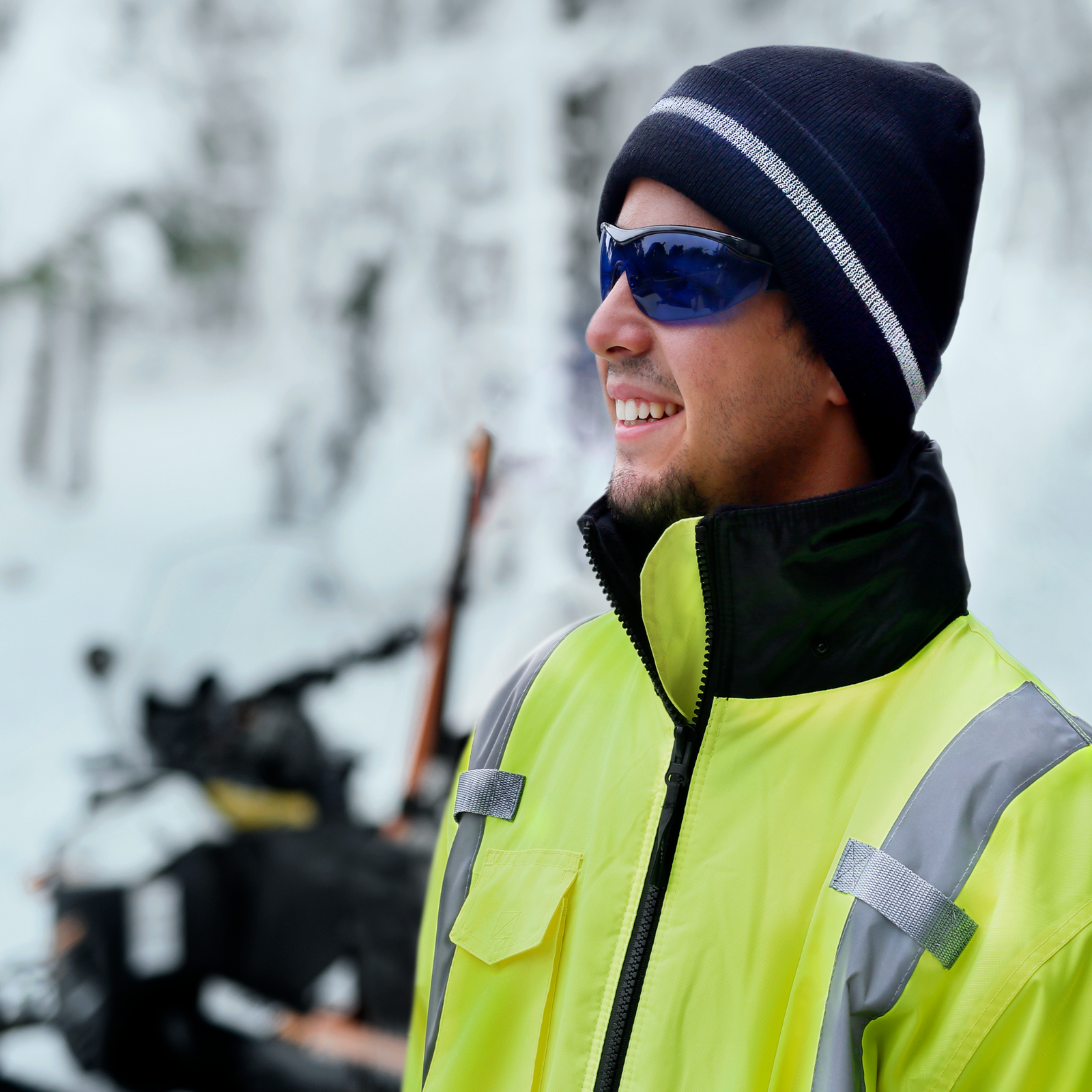 Safety Beanie Hat - Knitted with Reflective JORESTECH