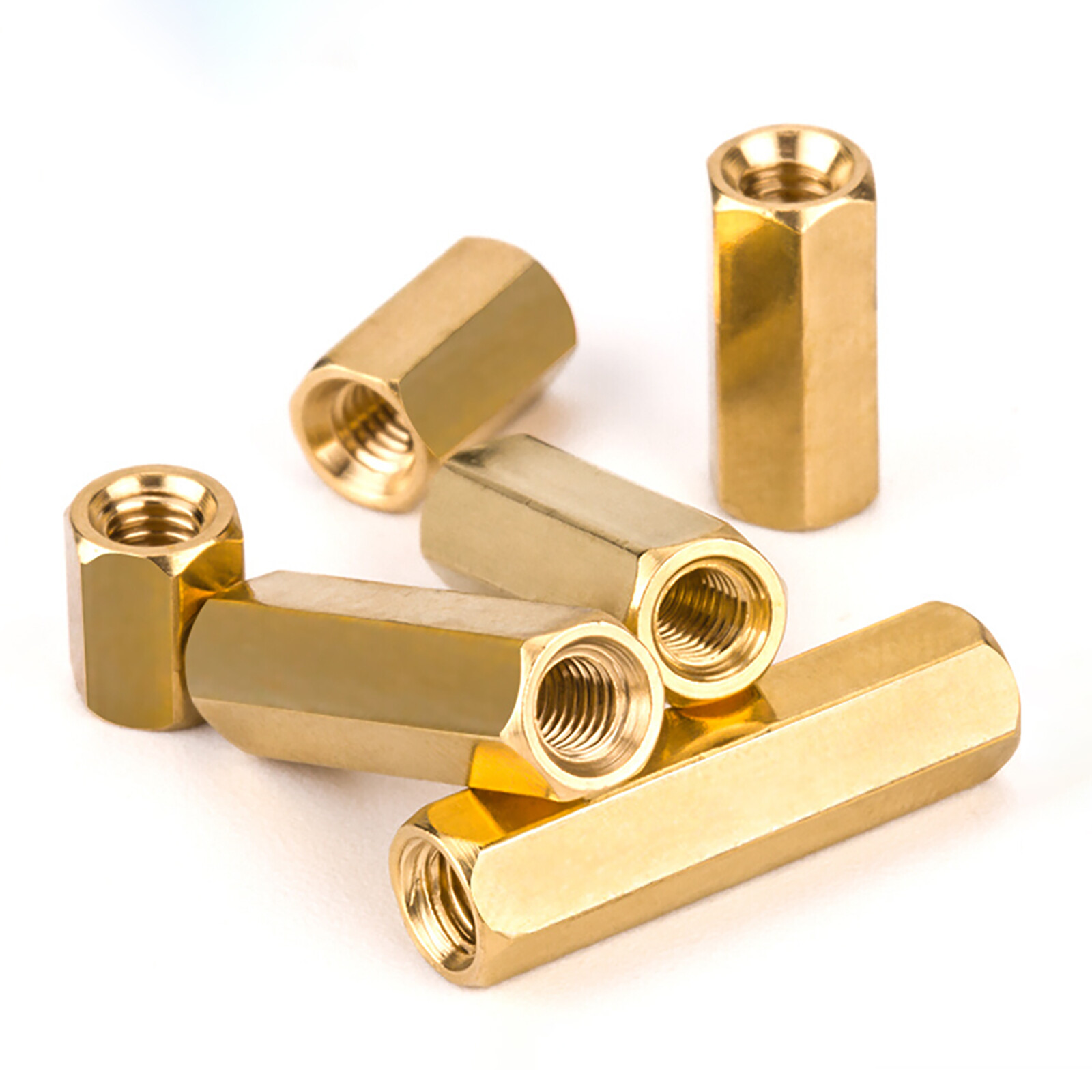M2 M2.5 M3 M4 M5 M6 Metric Long Hex Coupling Nut with Brass DIN 6334