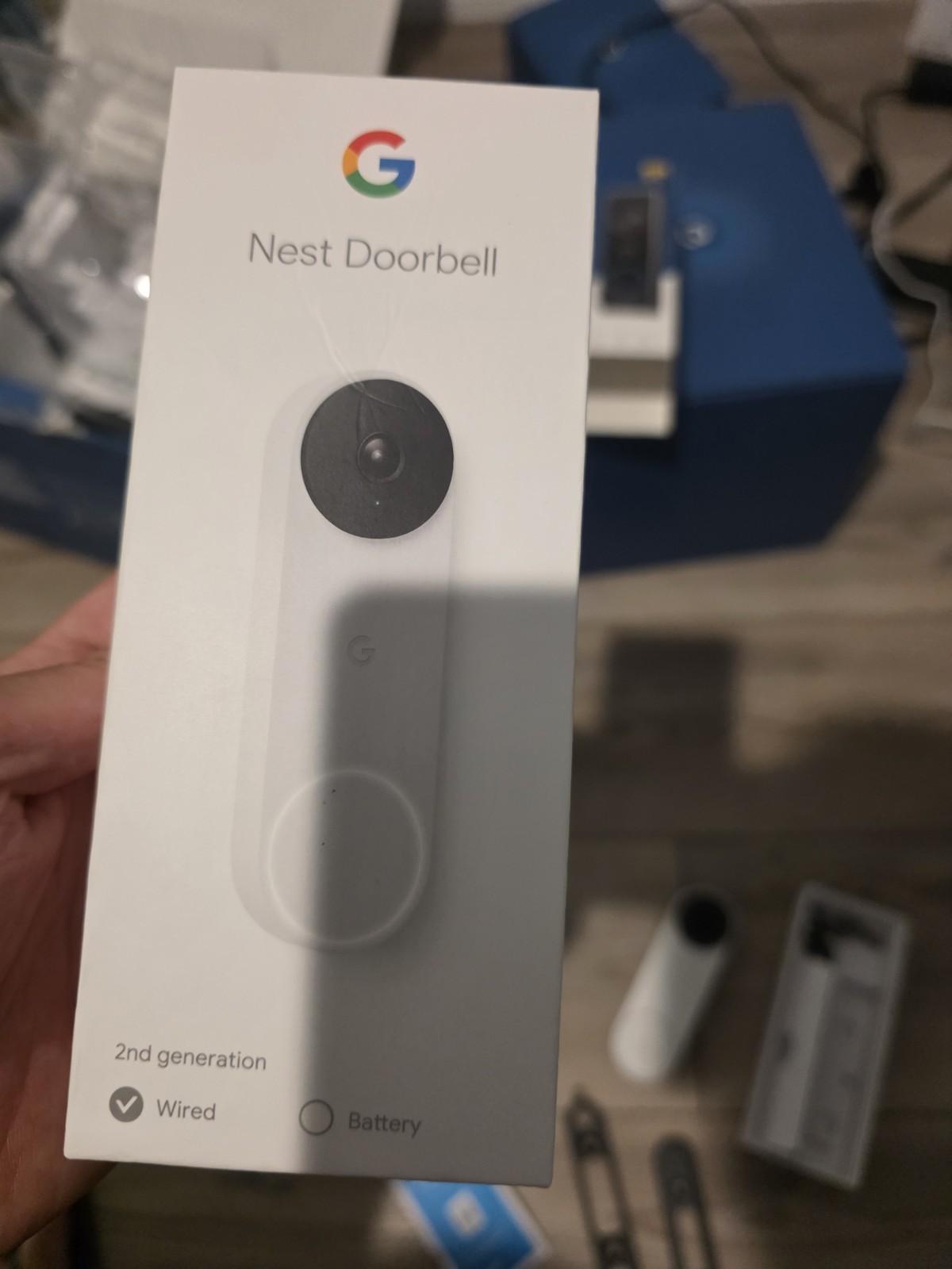 Google Nest Doorbell (Wired, 2nd Gen) - Snow