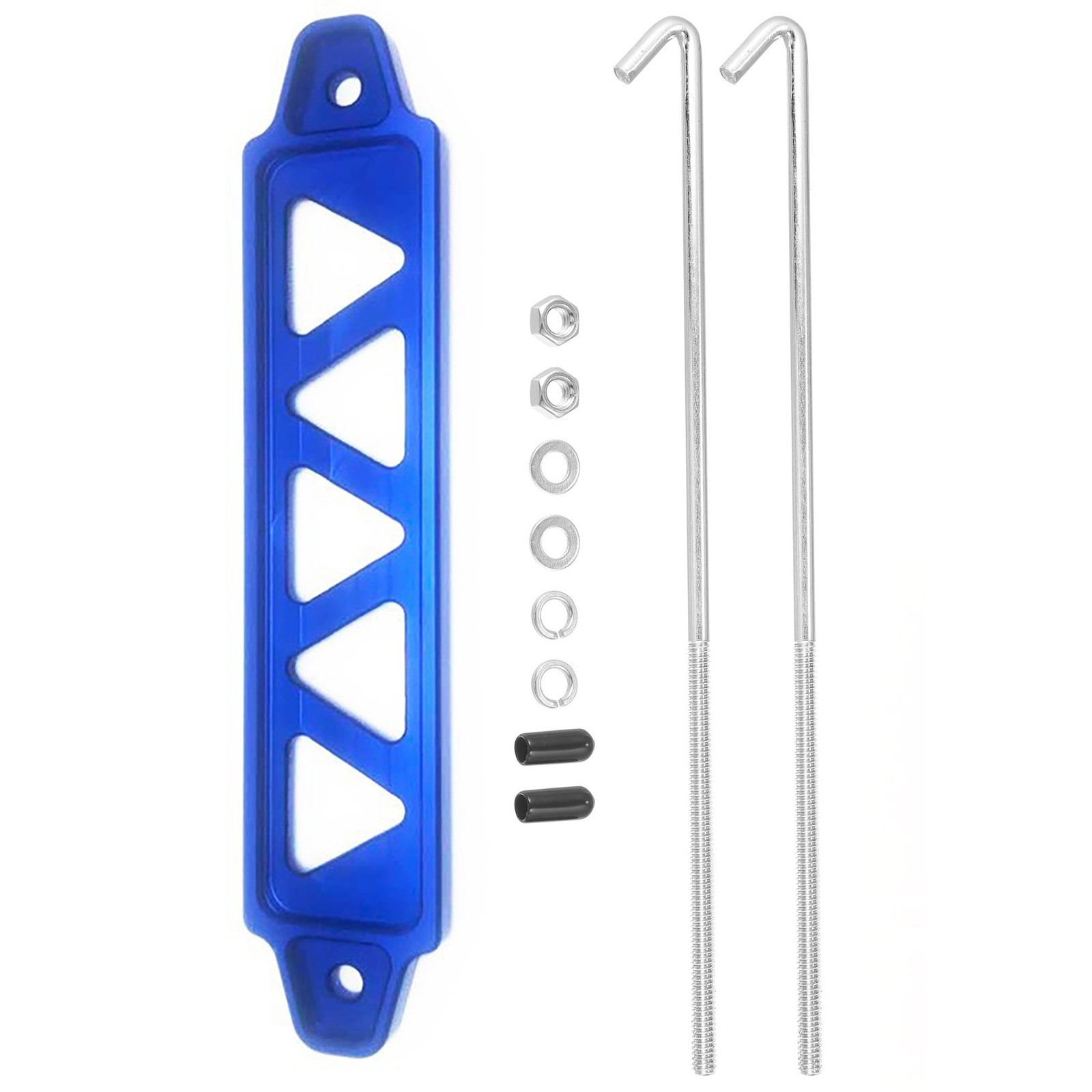 Car Battery Hold Down Tie Down Mount Bracket w/ Hook Bolt Kits Car Replacement
