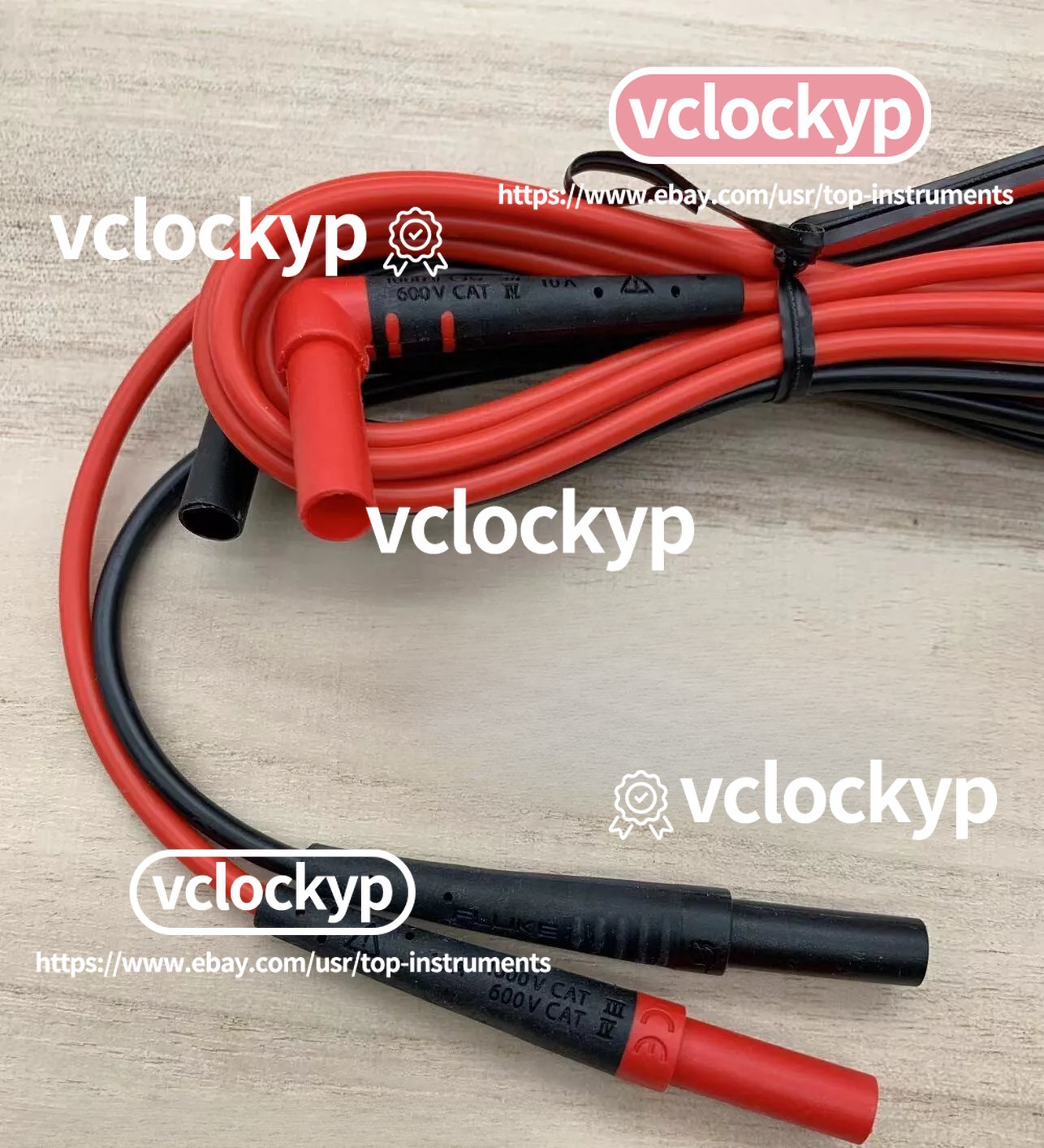 1pc Fluke TL224 SureGrip Silicone Test Leads Multimeter Silicone Extension Cable