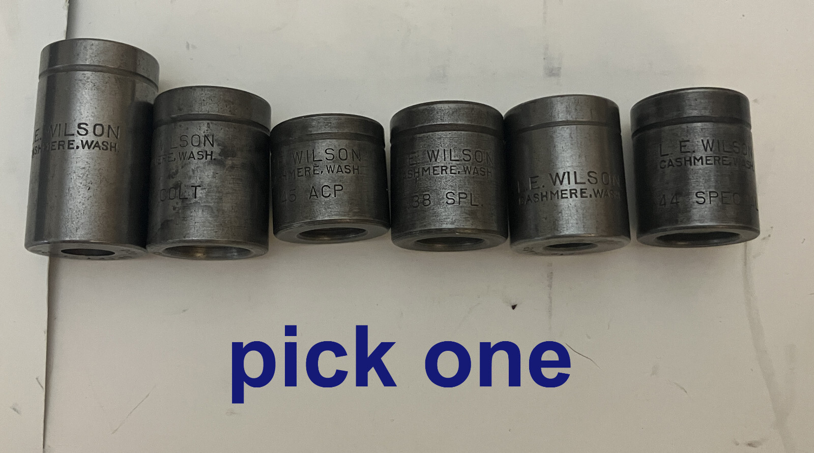 L. E. Wilson Reloading Case Trimmer Shell Holder 44/219/38 SP/45/220 - PICK ONE
