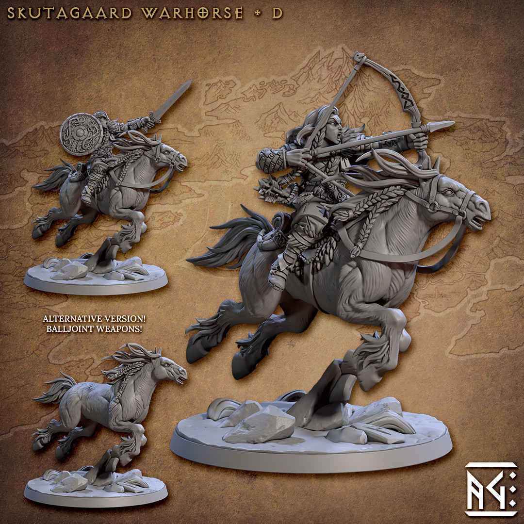 Norse Northman Warhorse D - Artisan Guild - Dungeons and Dragons