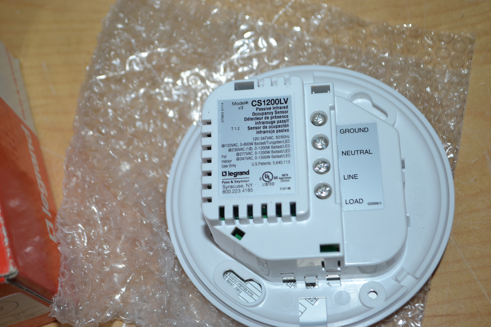 Pass & Seymour Legrand CS1200LV ~ 360 PIR Occupancy Sensor 120-347 VAC 50/60 Hz