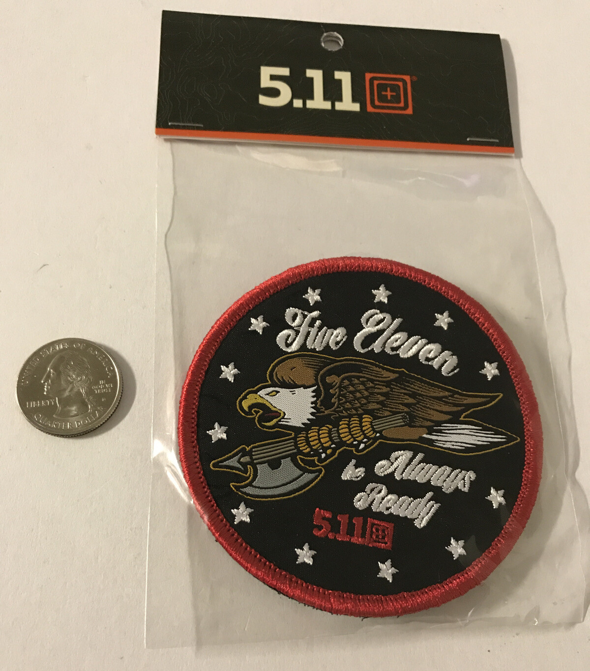 5.11 TACTICAL Morale Patch Eagle Axe New