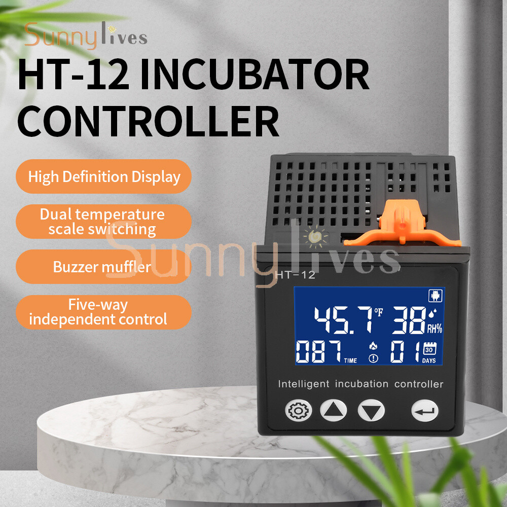 HT-12 LCD Temperature Humidity Controller Smart Incubator Temperature Controller