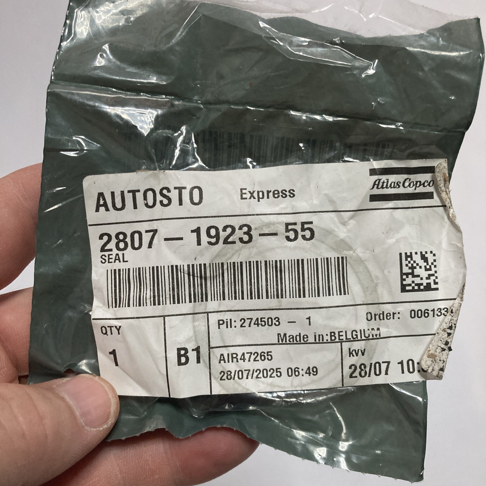 2807-1923-55 Seal by Atlas Copco