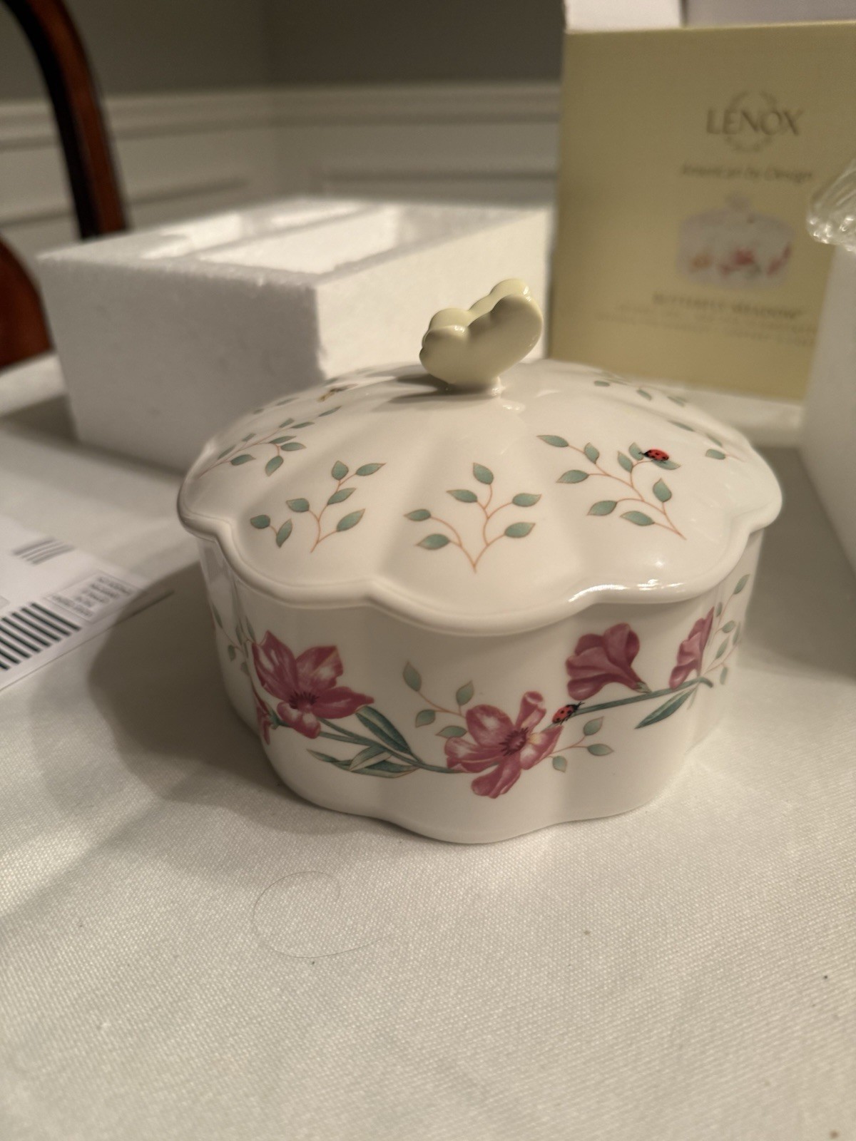 Lenox Butterfly Meadow Trinket Box 5.25" EASTER  BRAND NEW IN BOX