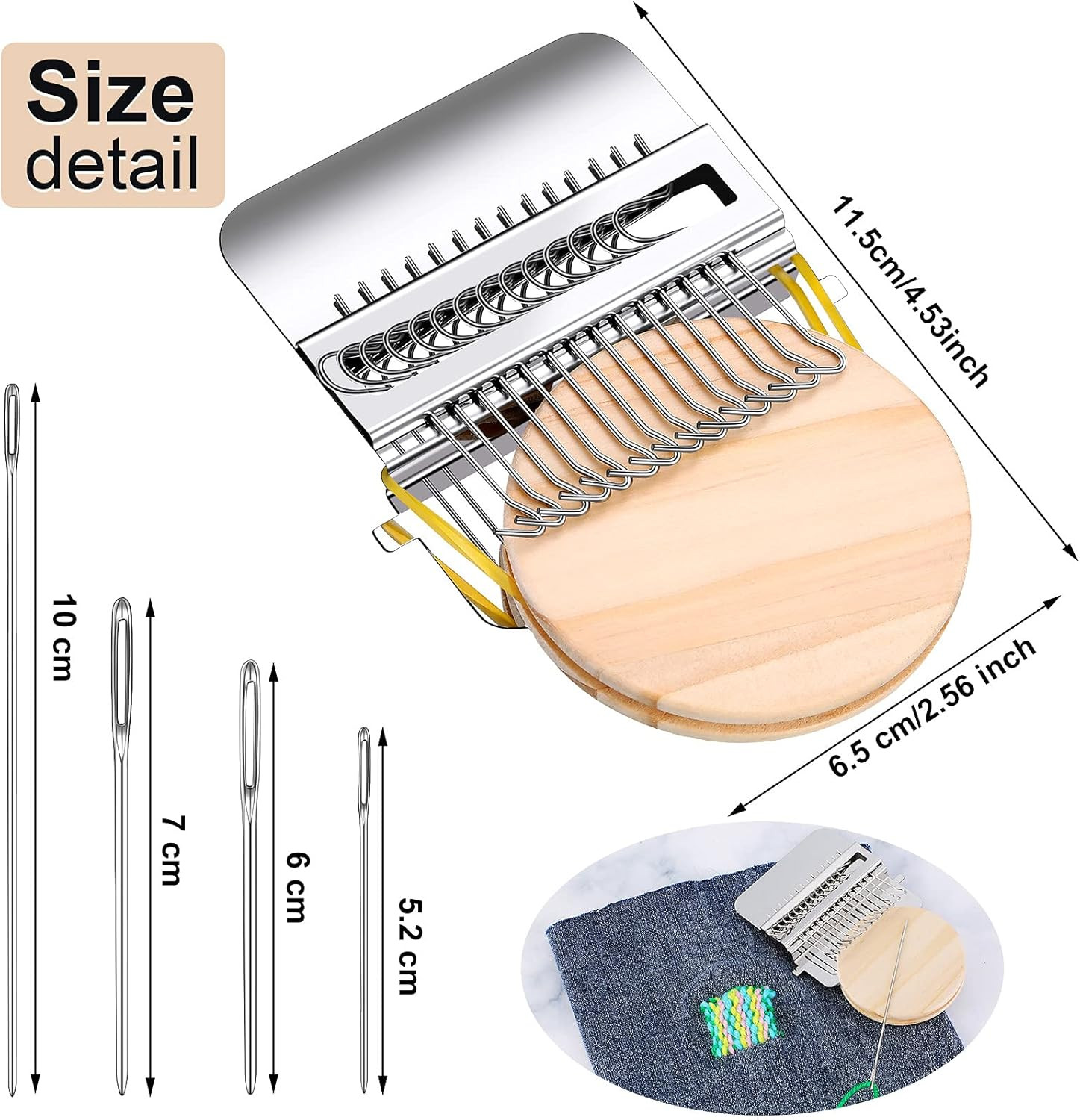 Speedweve Darning Small Loom Machine Type Weave Tool 14 Hooks Speedweve Weaving