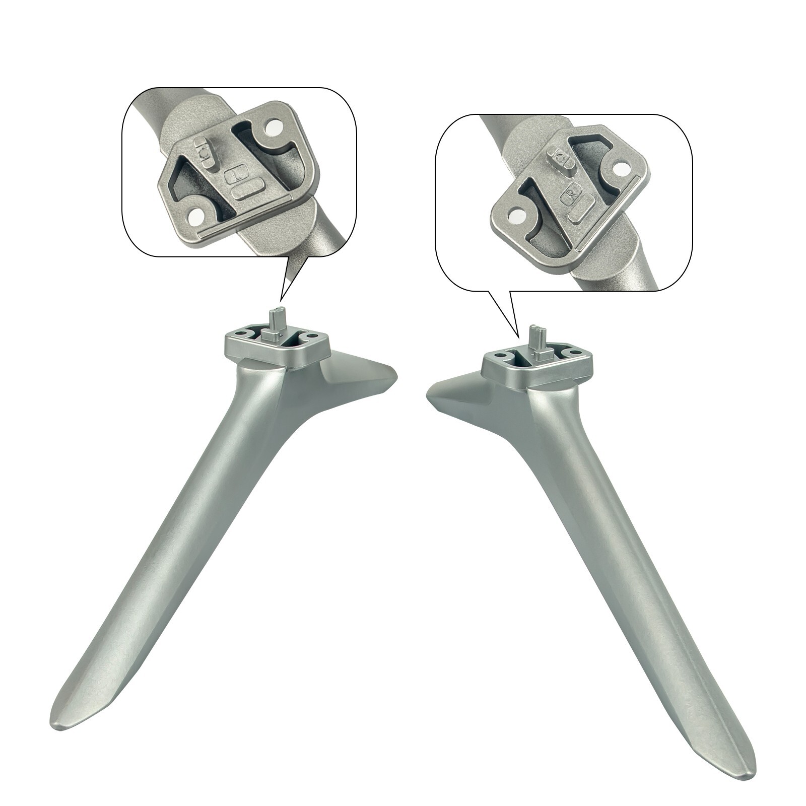 TV Base Stand Legs for Toshiba 75-inch UHD Smart TV 75C350KU - Screws Included
