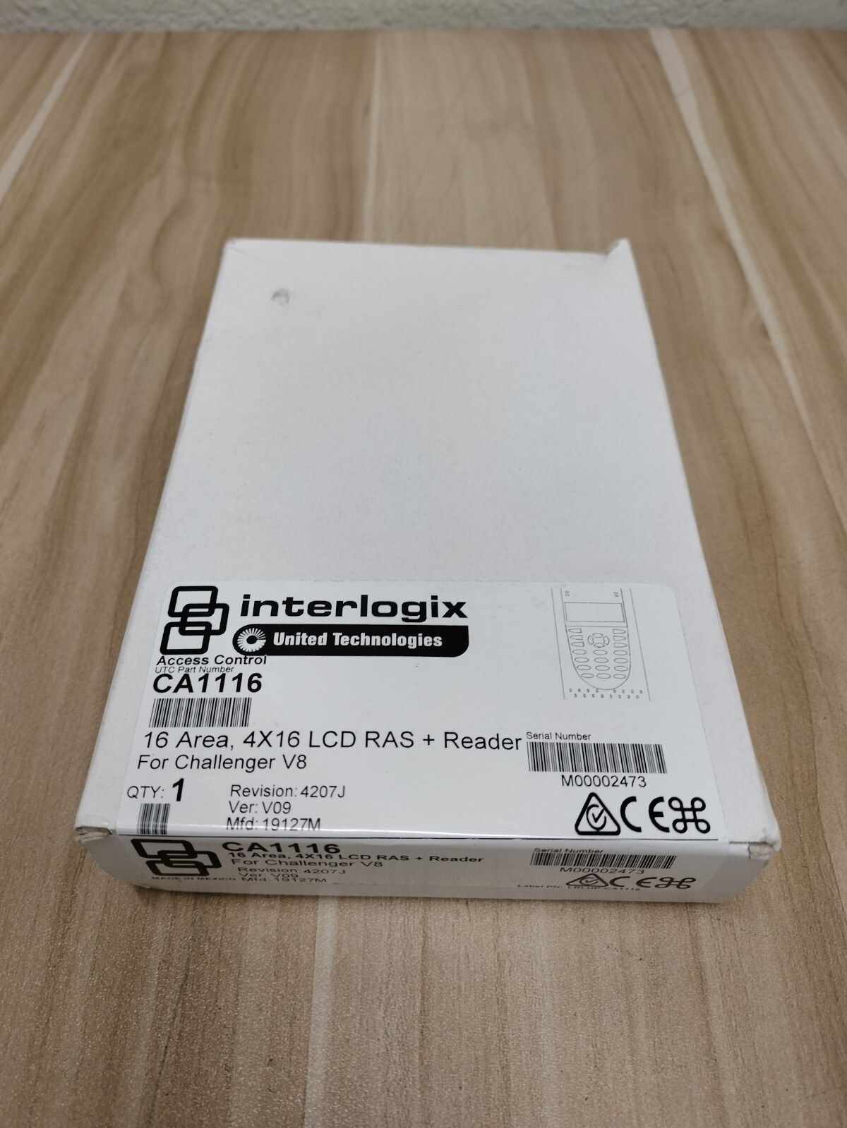 Interlogix CA1116 16 Area, 4X16 LCD RAS + Reader For Challenger V8 *SEALED*
