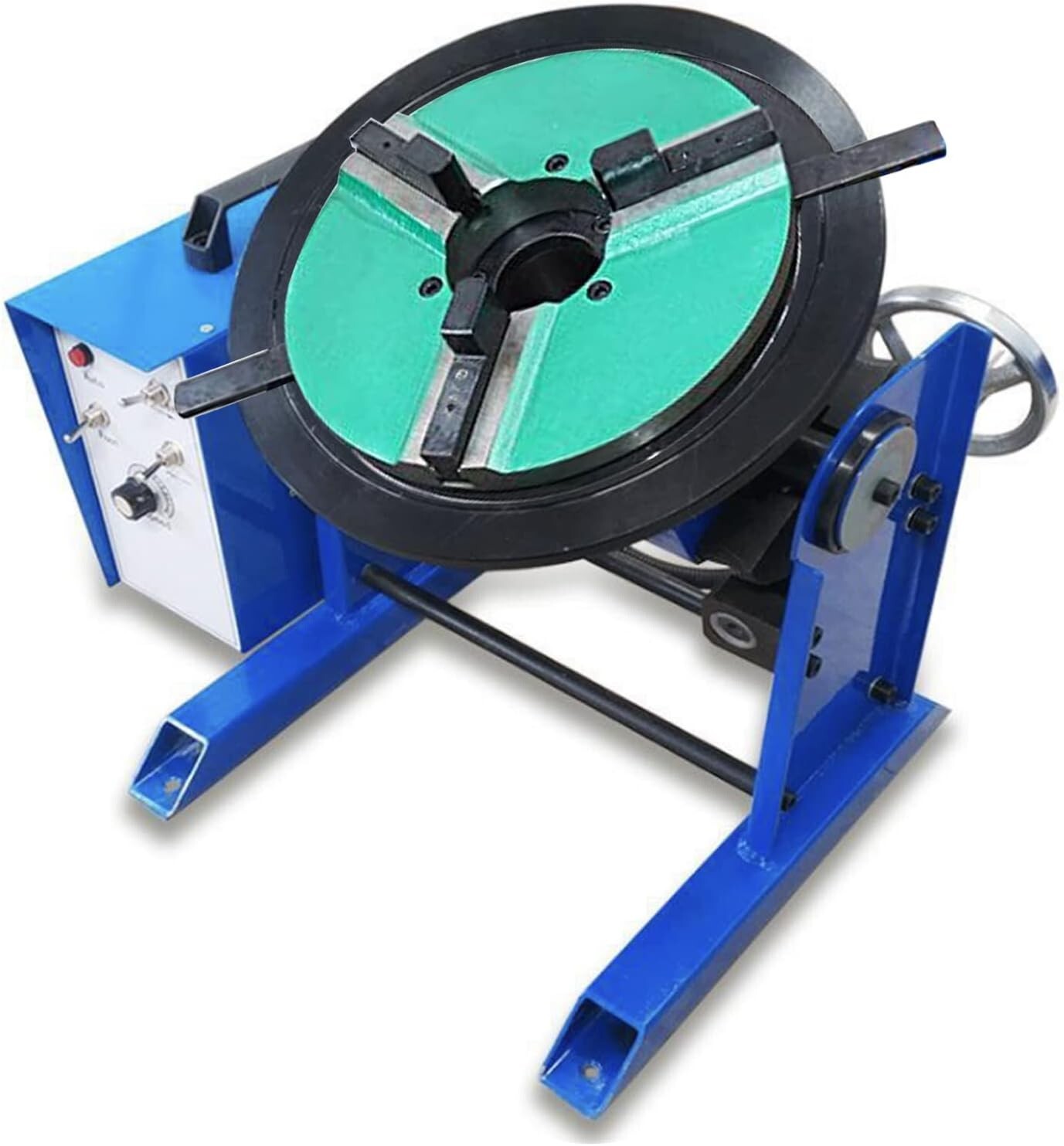 50KG Welding Bench Positioner Turntable with 200mm Chuck Welder 110V