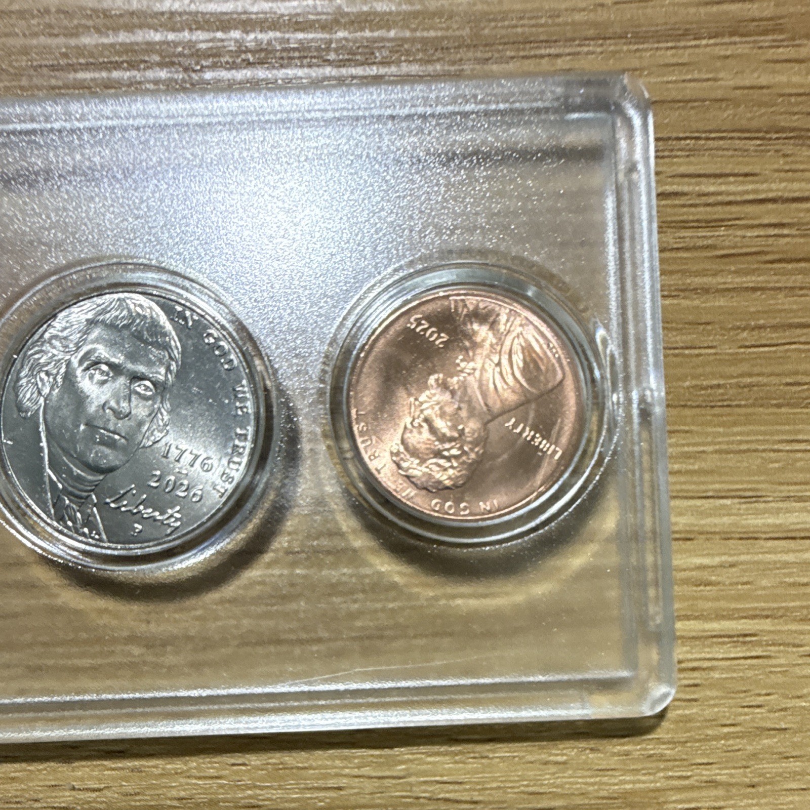 2026 Mint Set Uncirculated 5 Coins Plastic Holder Uncertified