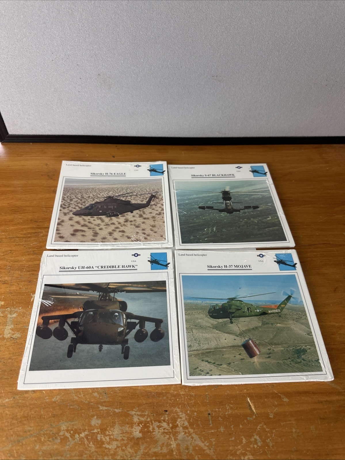 VINTAGE EDITO SERVICES WARPLANE CARDS 4 BRAND NEW SEALED PACKS UNITED STATES US