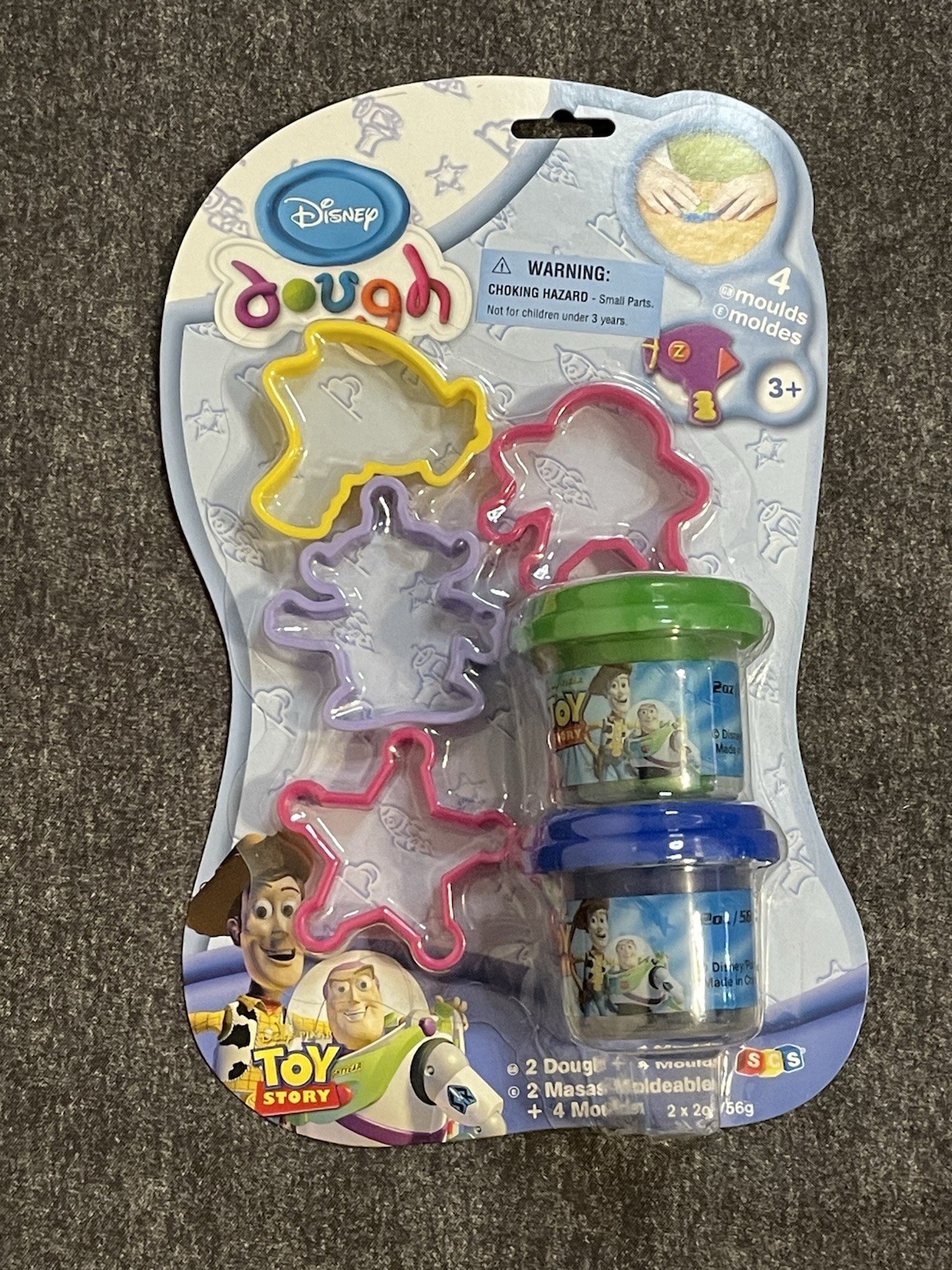 Disney Dough Toy Story 2 Doughs 4 Molds Play Fun Kids New Sealed
