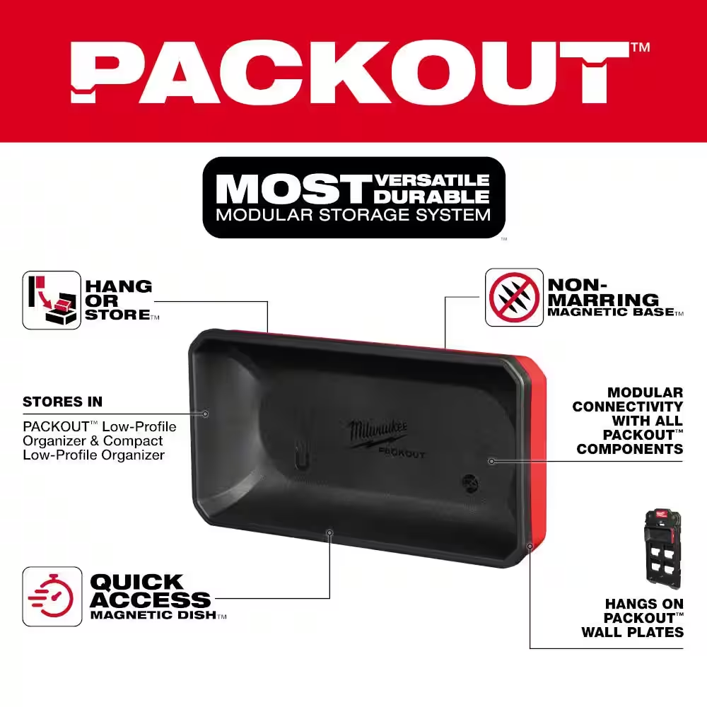 PACKOUT Large Magnetic Bin Tool Holder