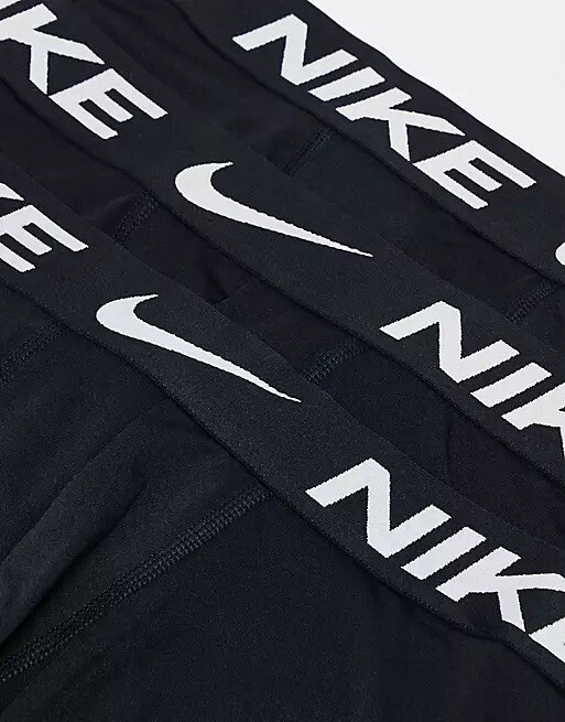 Nike Pro DRI-FIT 6" Compression Boxer Briefs Black Men's Large 3-PACK NWT