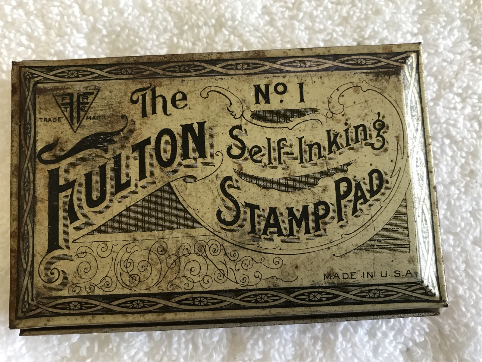 FULTON VINTAGE STAMP PAD NO. 1 , SELF INKING