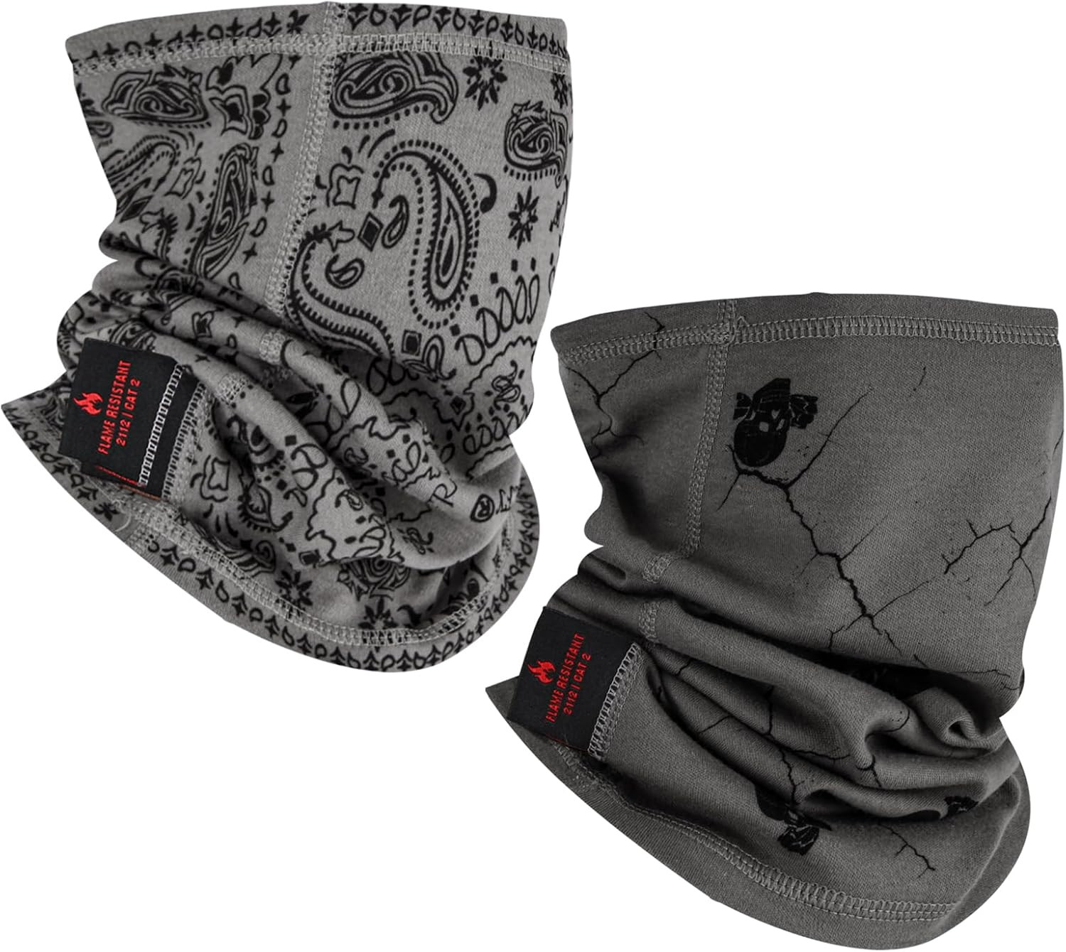 Flame Resistant Face Mask for Men FR Neck Gaiter Headwear Covering CAT HRC 2 ARC