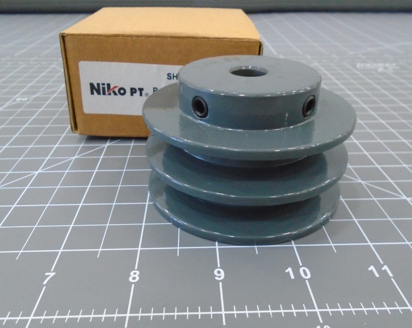 NEW Niko 2AK30X1/2  2 Groove V Belt Pulley 3.05" OD 1/2 Inch Shaft Bore