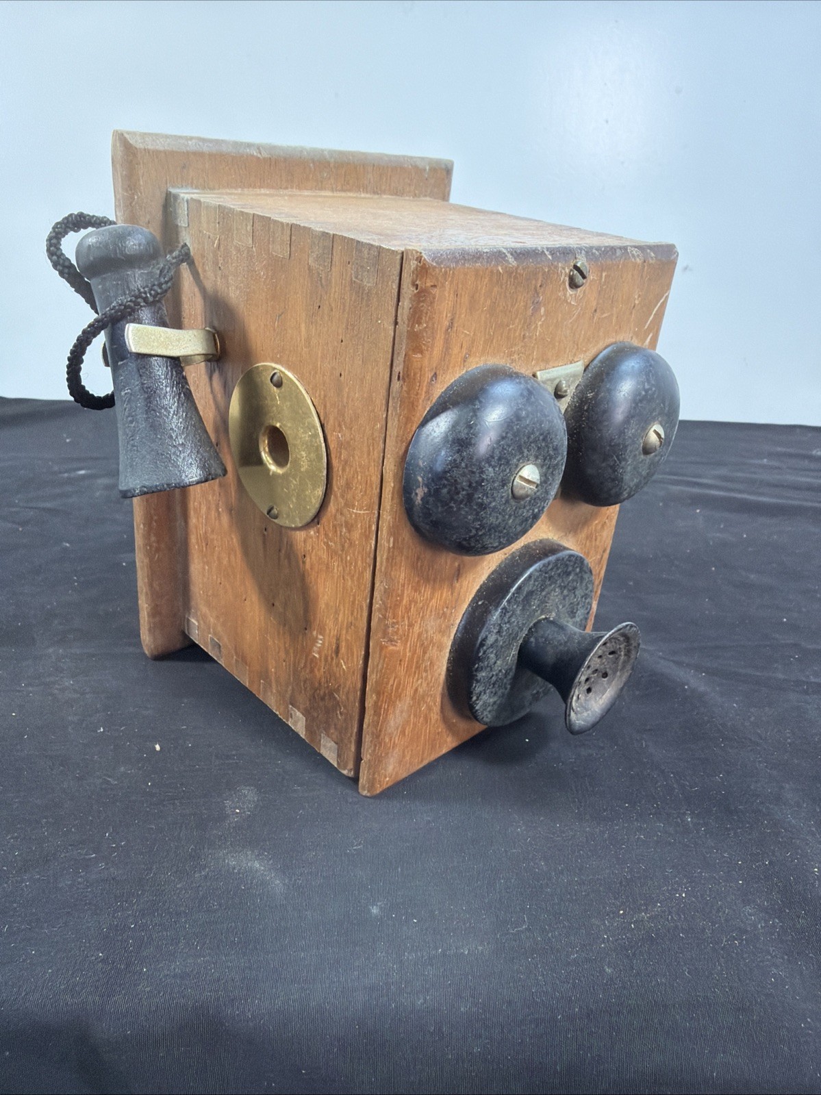 Pencil Sharpener Wooden Telephone Antique Wall Phone Vintage