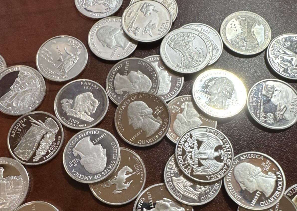 Proof Washington Quarters Roll of 40 Random Dates