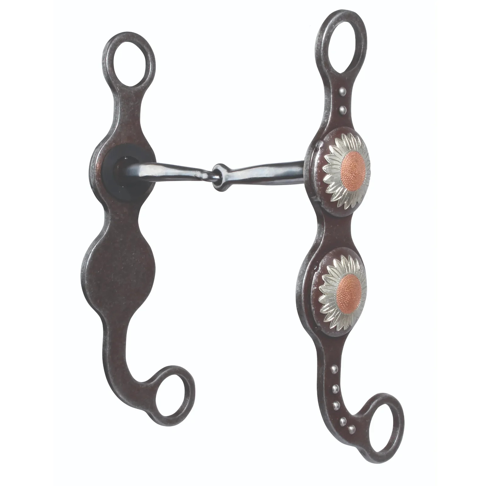 Professional's Choice Sunflower Snaffle Rust Western Horse Bit - 5” Mouth, 8”