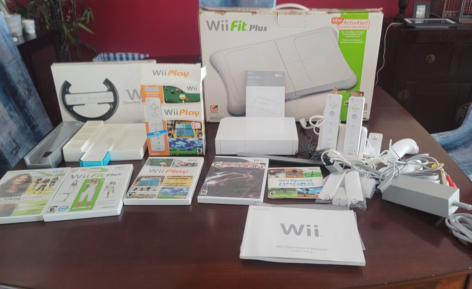 NINTENDO  WII VIDEO GAME CONSOLE SYSTEM BUNDLE TESTED!!!