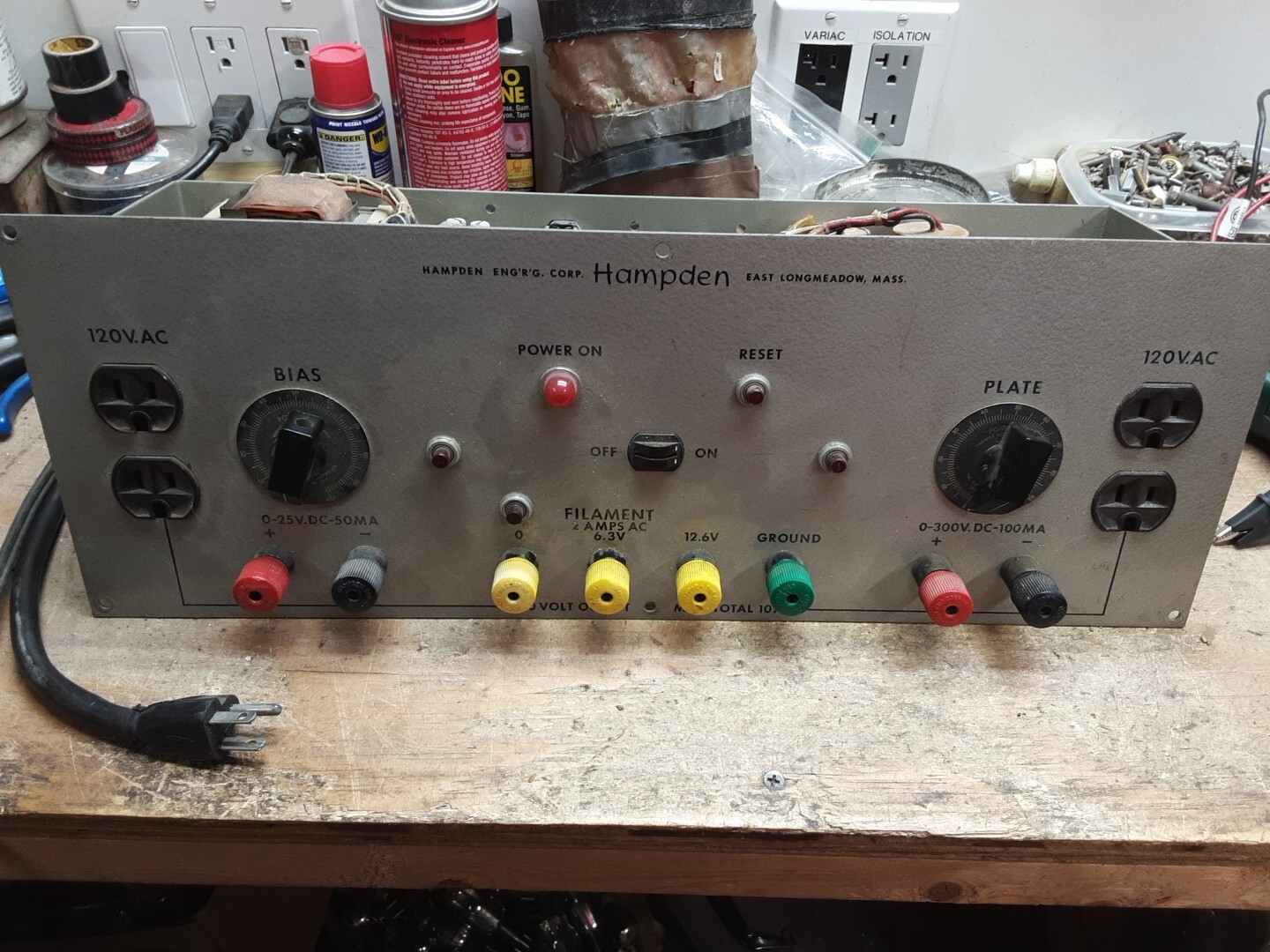 HAMPDEN ENGINEERING DC Supply Panel Unit Educational Training Equipment