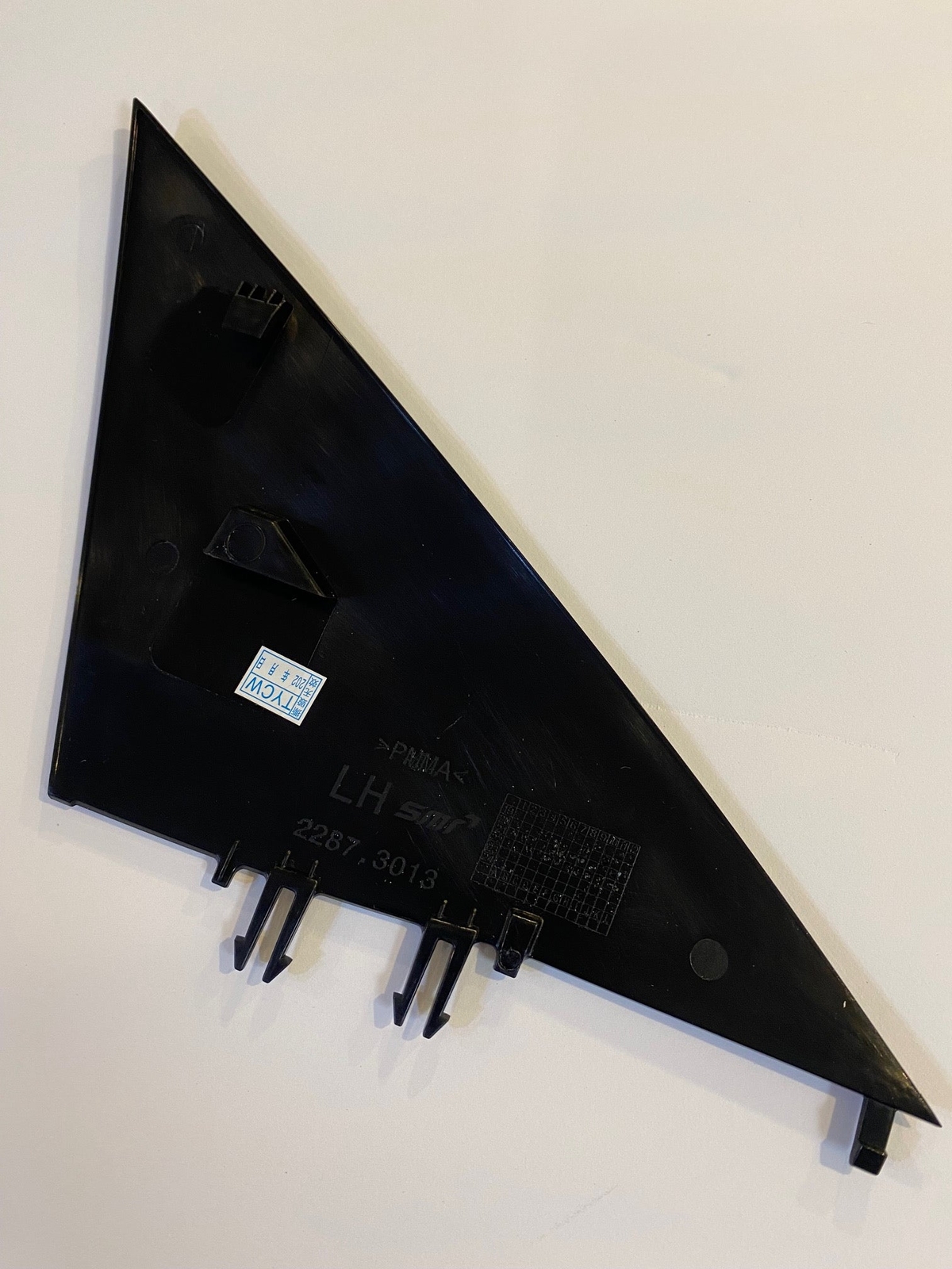 Tesla Model 3 Mirror A Pillar Applique Door Flag, Left, 2017-2023