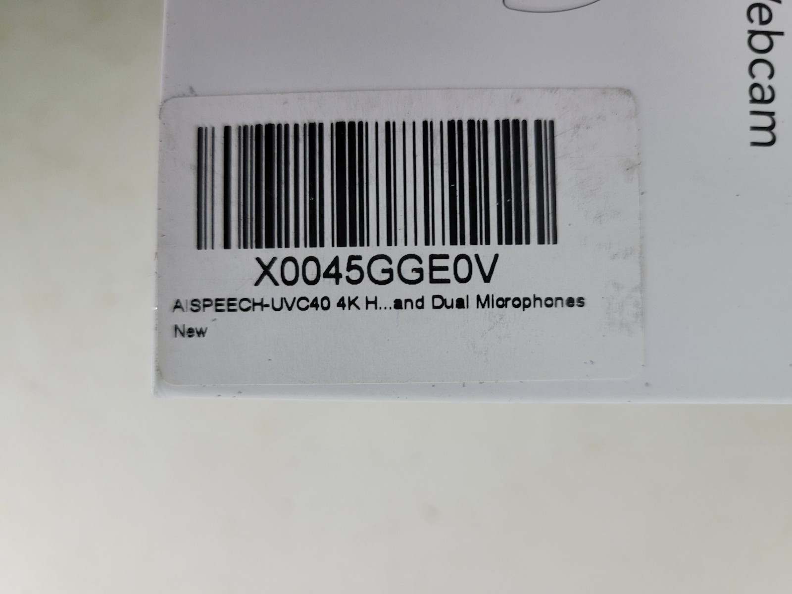 AISPEECH UVC 40 4K Webcam Microphone Autofocus Type C NEW