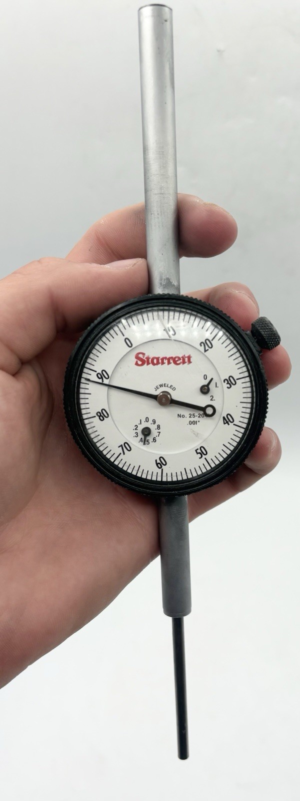 STARRETT 25-2041 .001" DIAL INDICATOR Jeweled READ DESCRIPTION +