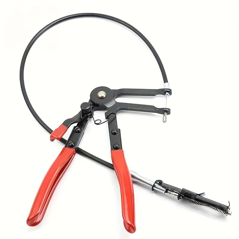 Car Hose Clamp Pliers with Long Cable-Flexible Tool for Engine Hose Clip Removal