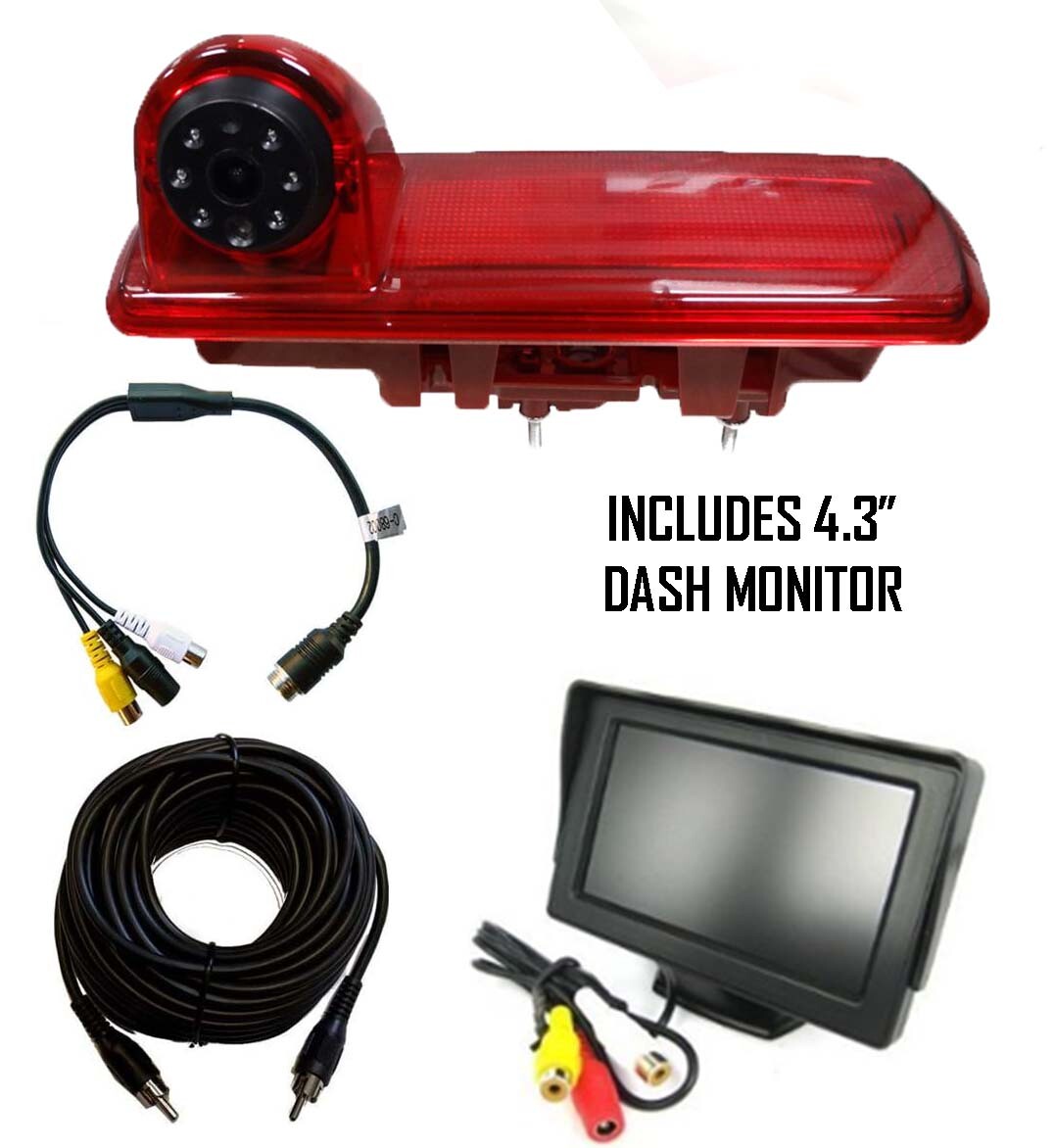 Dolphin Reversing Camera For Nissan NV300 Van Brake Light & Monitor 2014 onwards