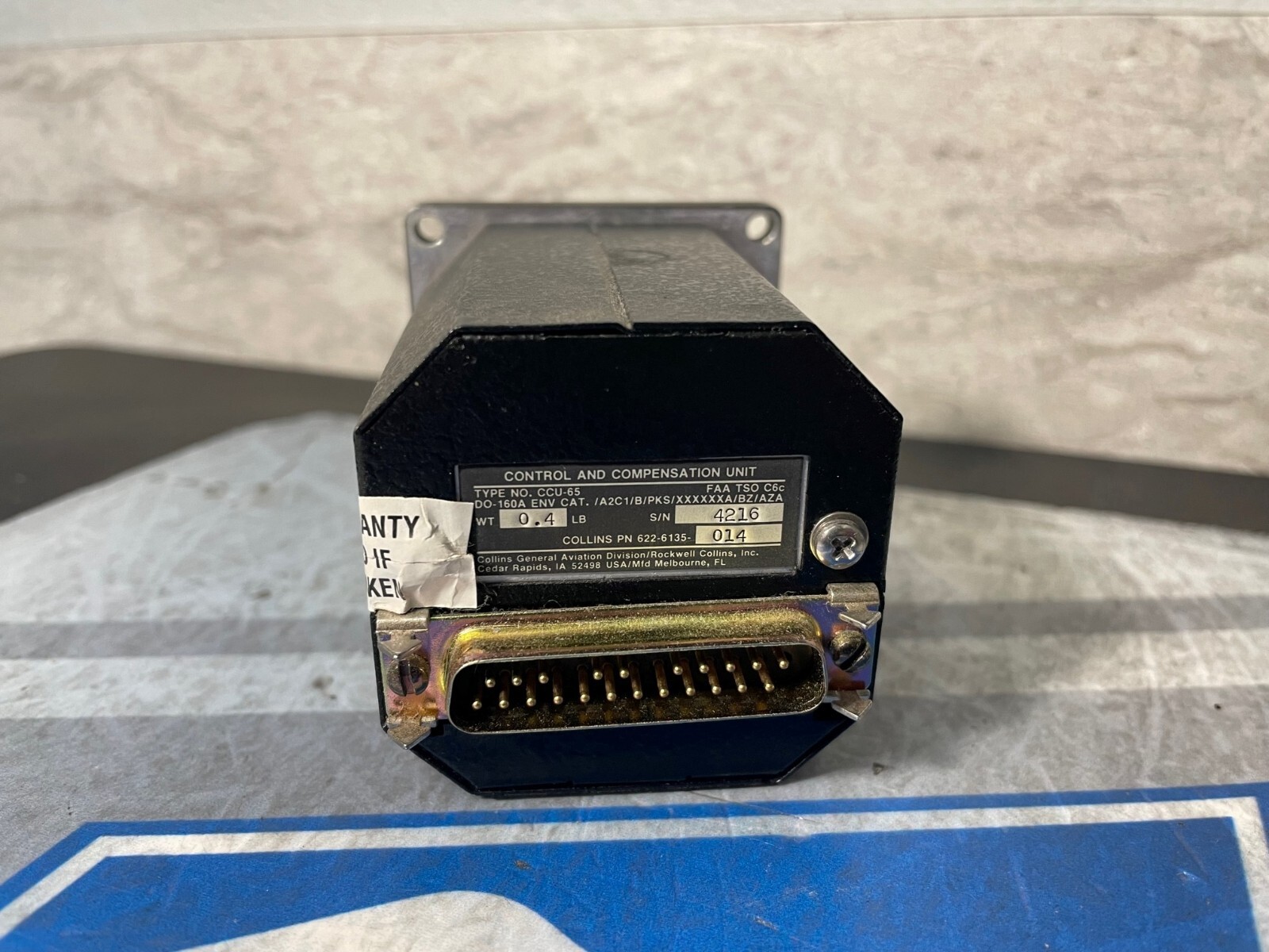 Control & Compensation Unit CCU65 622-6135-014 Removed Working