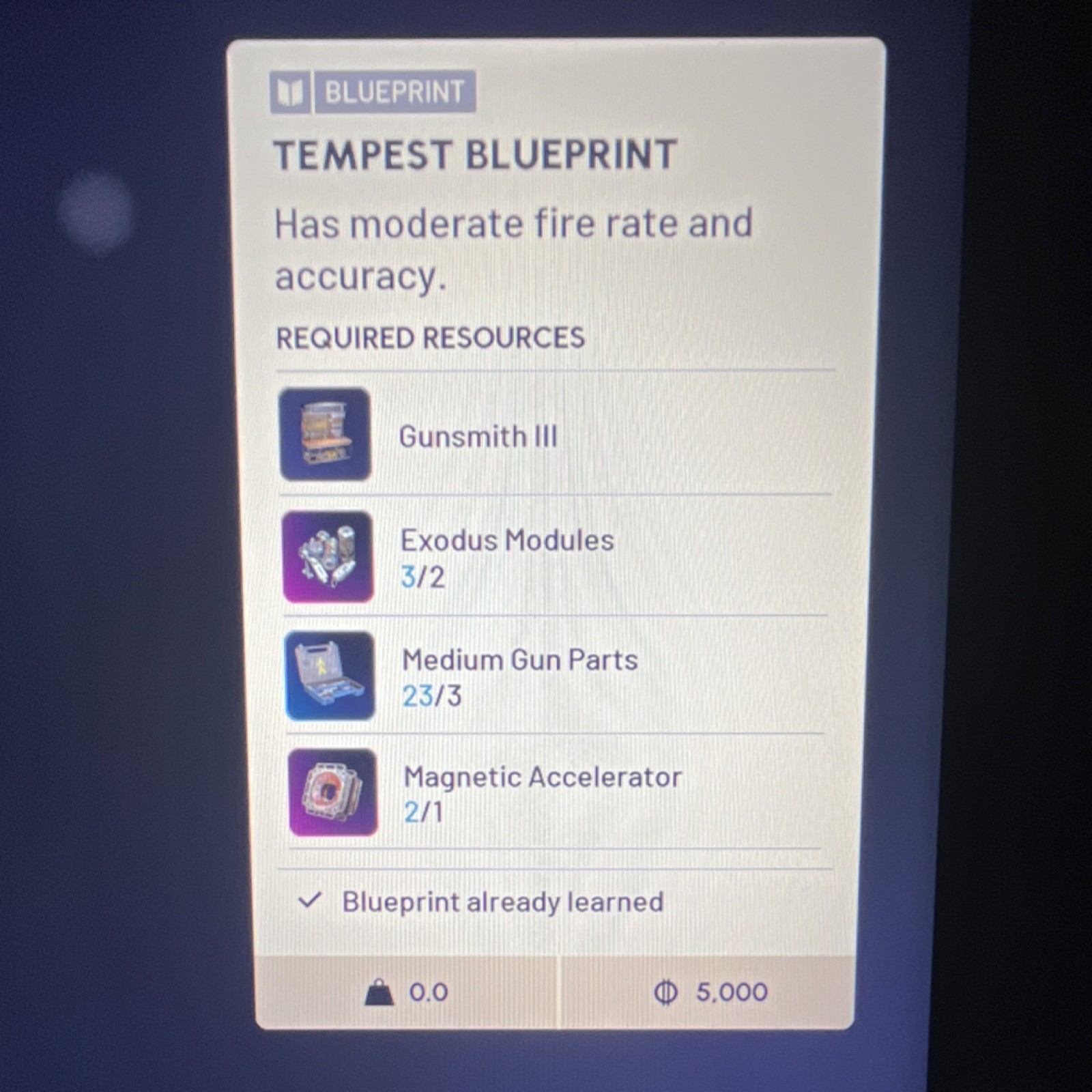 Tempest Blueprint