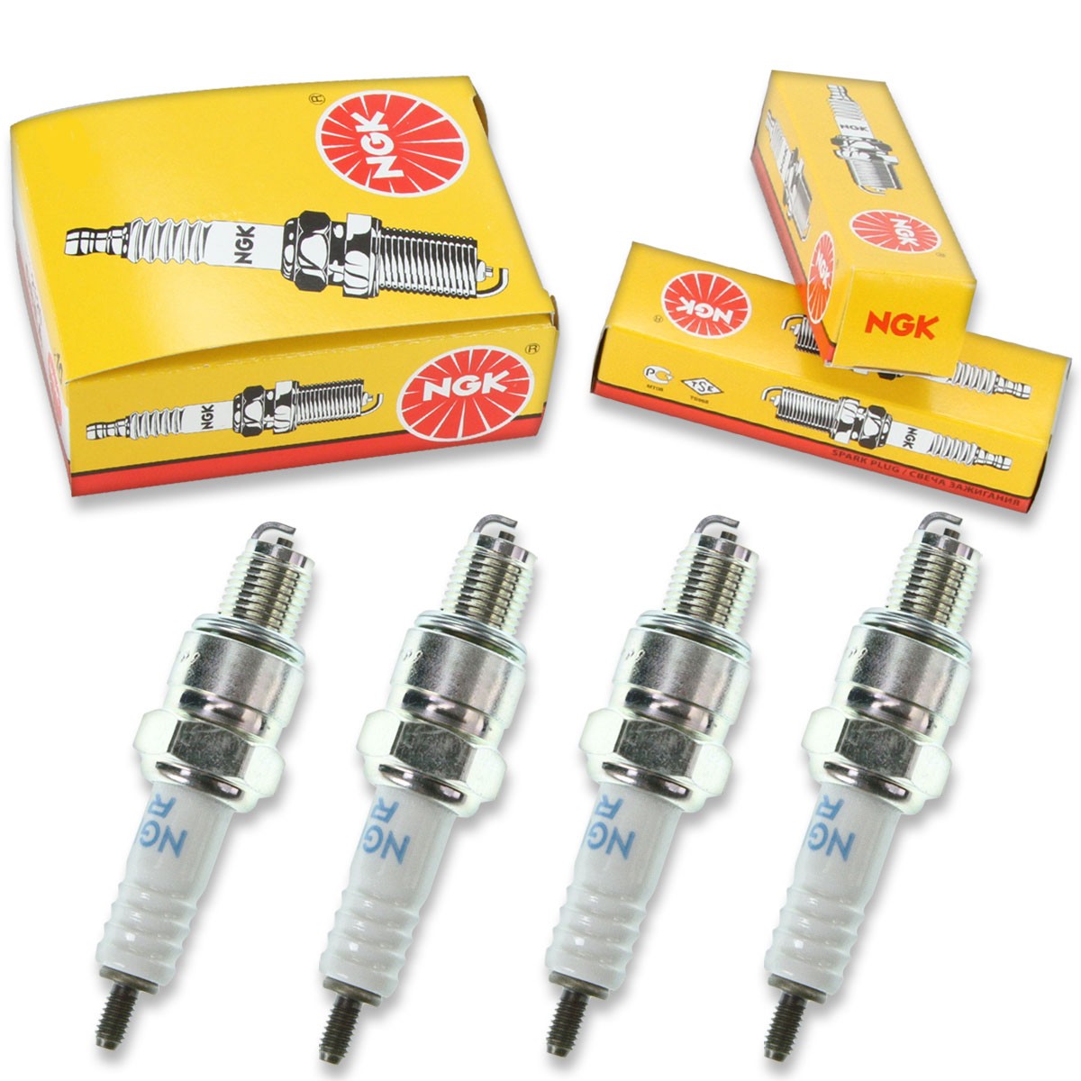4pcs 1982 Honda CT70 NGK Standard Spark Plugs 72cc 4ci Kit Set Engine gu