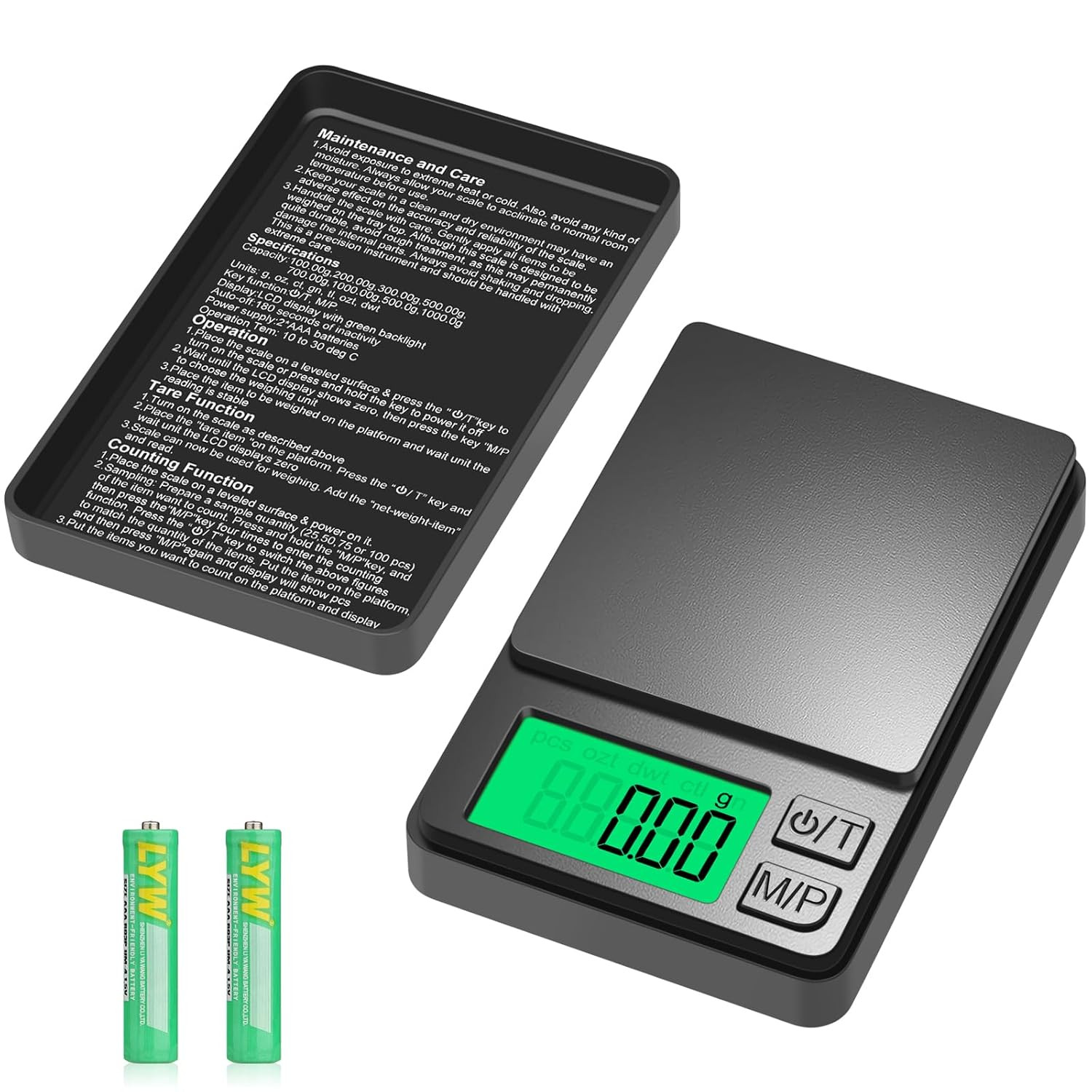Digital Pocket Scale 1000G X 0.01G,  Portable Precision Gram Scale | Jewelry Sca
