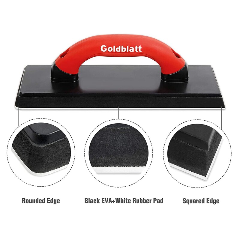 Goldblatt 4"X12" Grout Float 3 Pack Sponges Floor Tile Grout Tools Molded Rubber