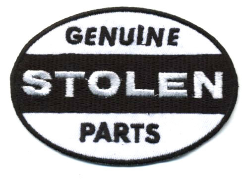 Hot Rod Patch Genuine Stolen parts Badge Ed Big Daddy Roth Drag Race Iron On